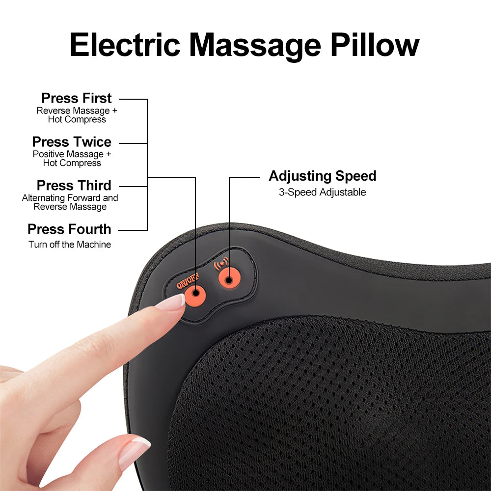 ThermaRelief Pro - Heated Shiatsu Massage Pillow